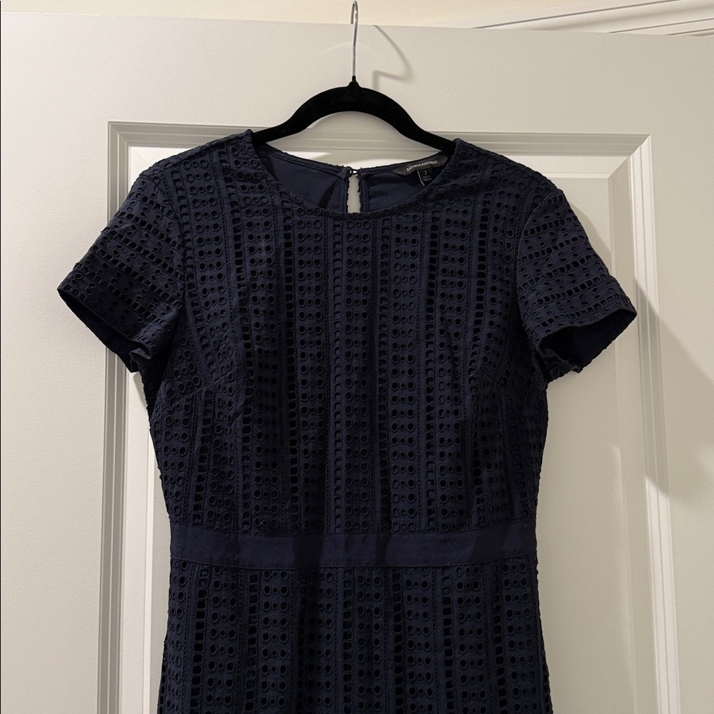 Banana Republic Navy Blue Maxi Dress